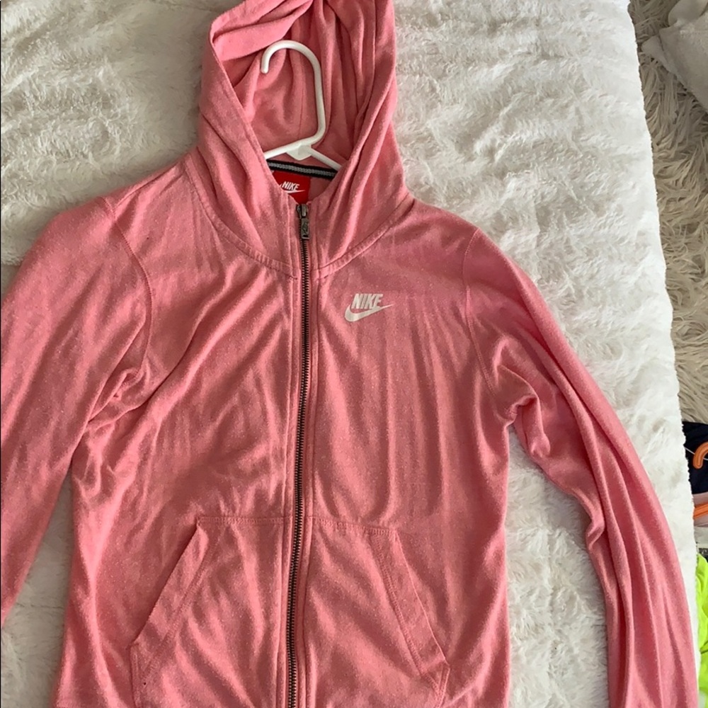 Pink Nike zip up